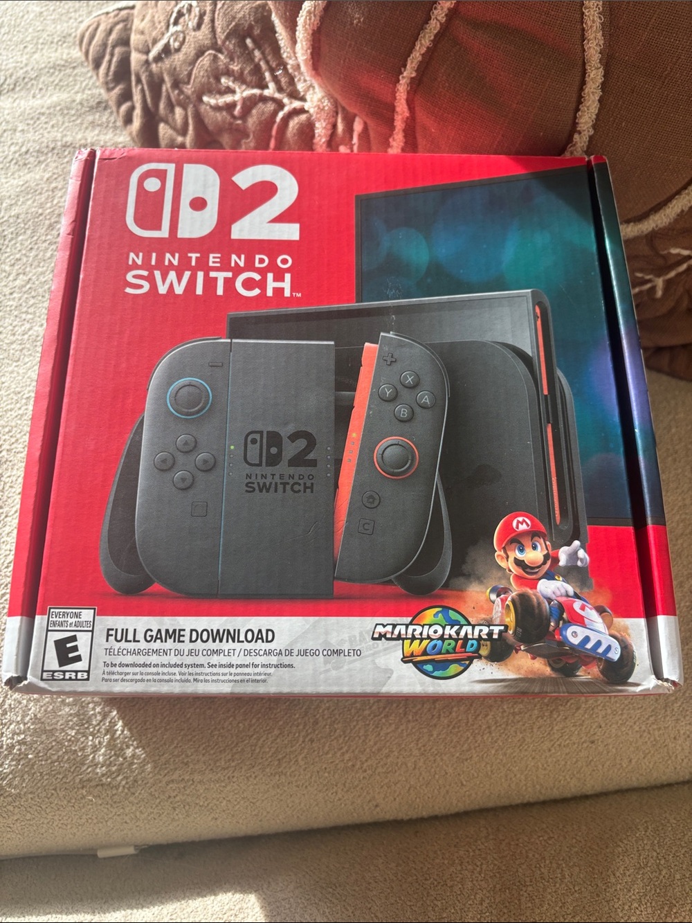 Nintendo Switch OLED Model with Red and Blue Accent Joy‑Con Graphics